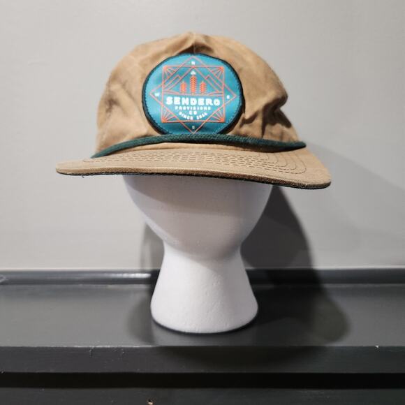 Sendero Provisions Co WAX Adjustable Strapback Rope Brown Hat Cap OSFA - Picture 6 of 14